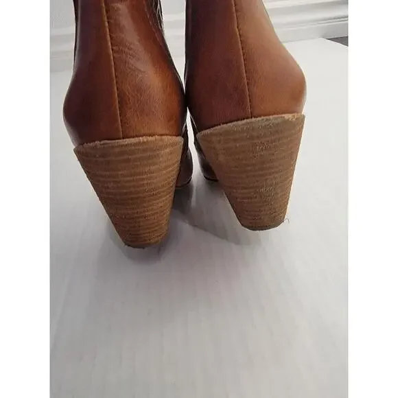 Anthropologie Jeffrey Campbell Midpark Western Boots Size 7 Brown